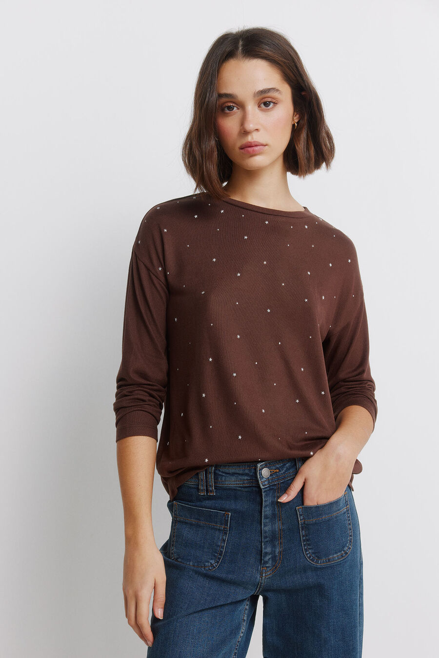 Camiseta tachas delantero