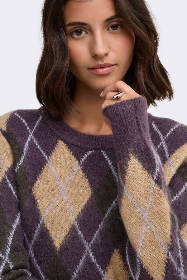 JDY Pullover Rundhalsausschnitt Rosa