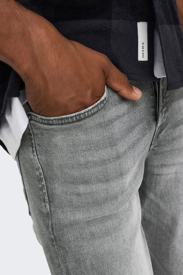 Springfield Dark grey slim fit jeans gris