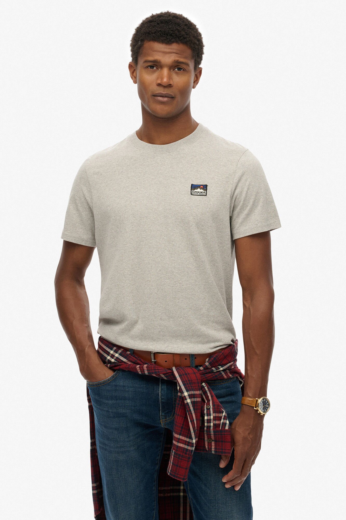 Superdry Camiseta de manga corta con cuello redondo de canal&eacute;