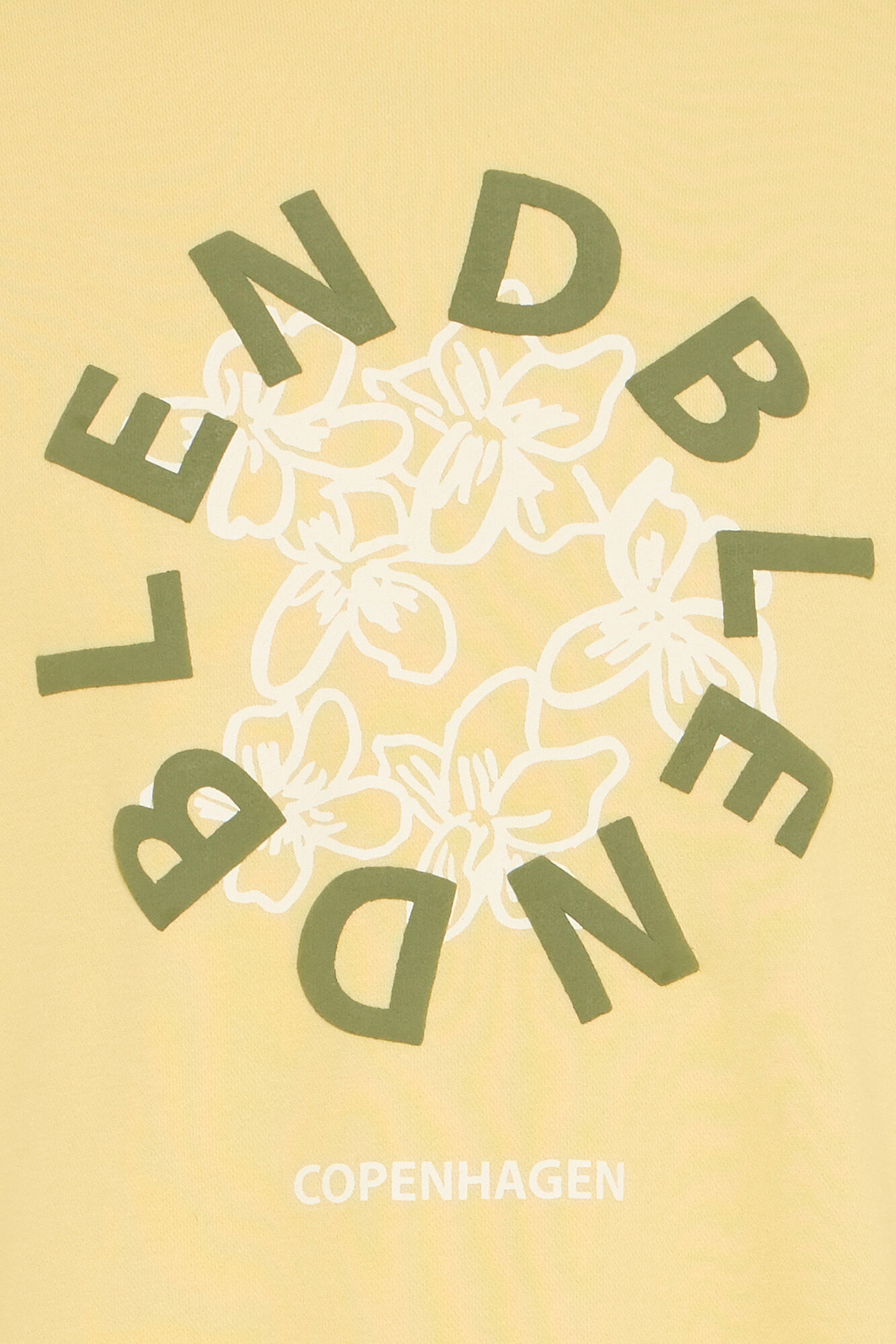 Blend Sweatshirt de gola redonda com log&oacute;tipo 