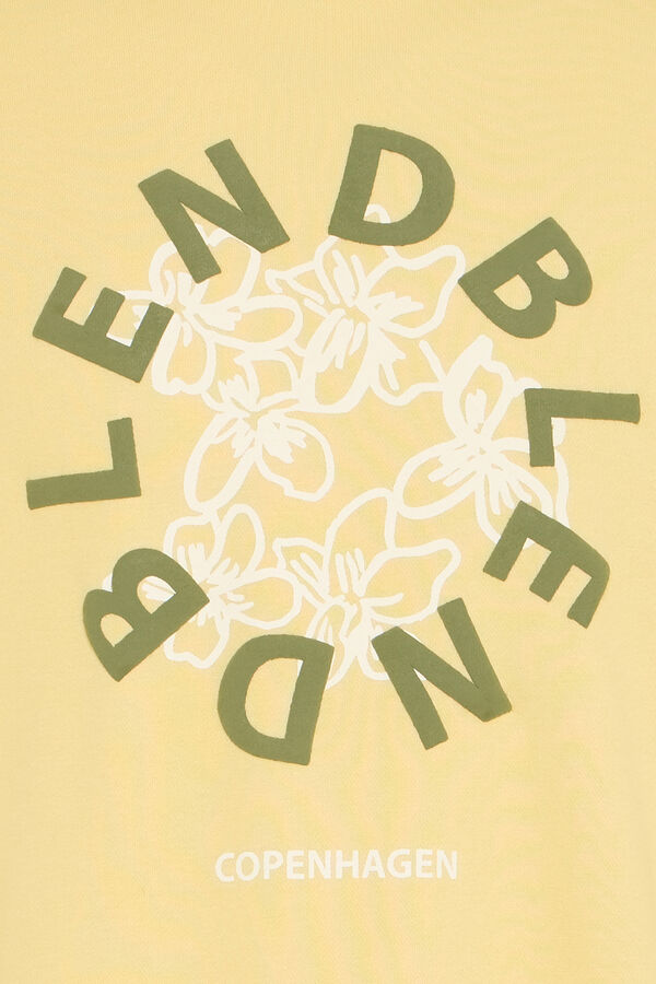 Blend Sudadera cuello redondo logo amarillo