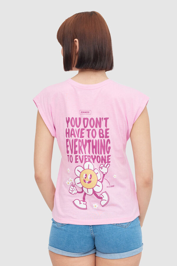 Springfield T-Shirt mit Print lila