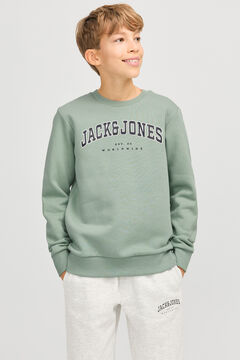 Jack & Jones Junior Regular fit printed sweatshirt Zelena
