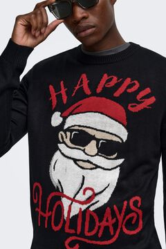 Only & Sons Jersey cuello redondo con print navide&ntilde;o