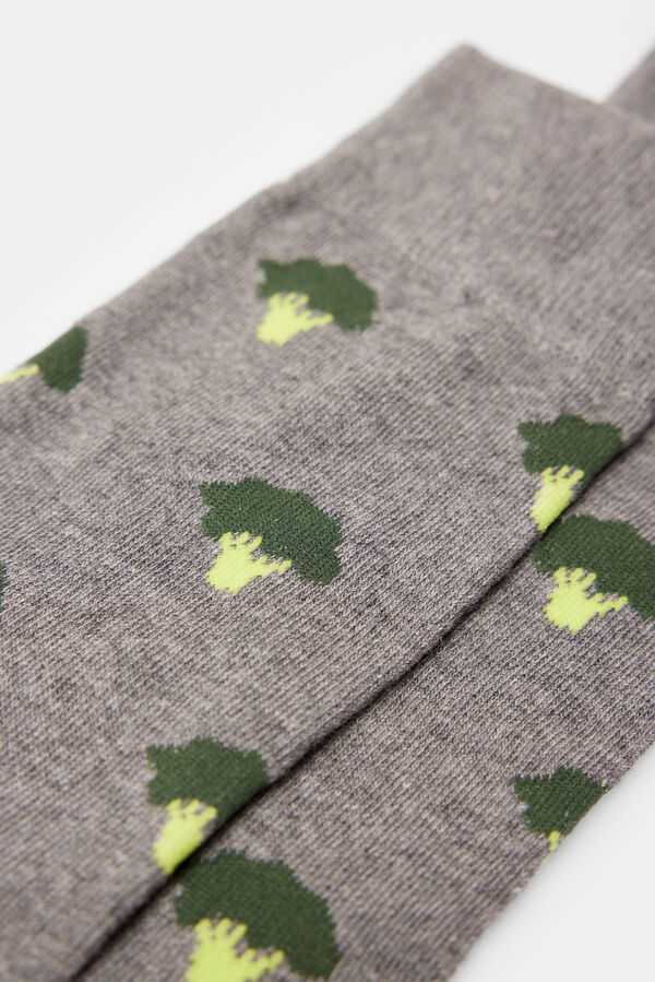 Springfield Long broccoli socks grey