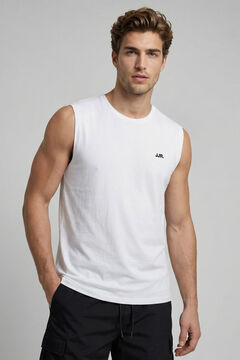 JJ REBEL Logo vest top