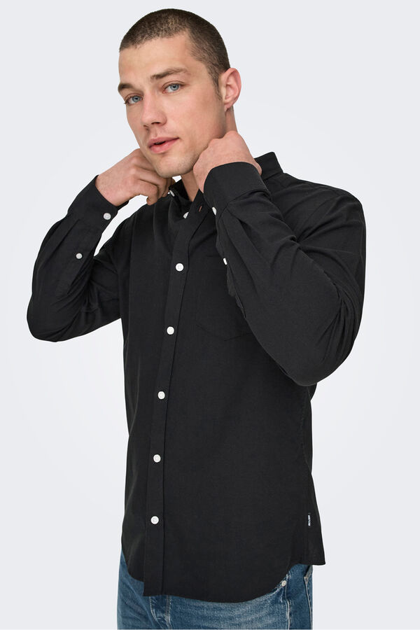 Only & Sons Hemd​ Schwarz