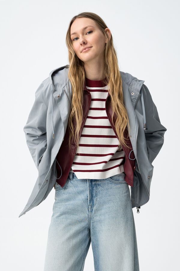 Tiffosi Beige relaxed fit jacket blue