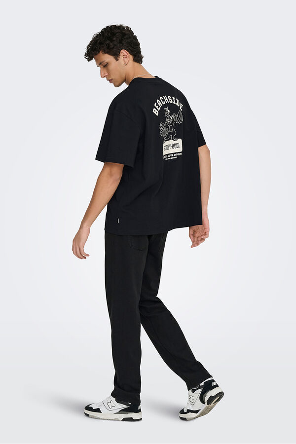 Only & Sons Short-sleeved T-shirt black