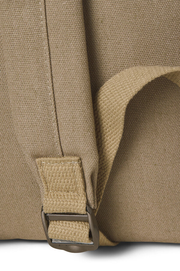 Jack & Jones Mochila b&aacute;sica de lona beige