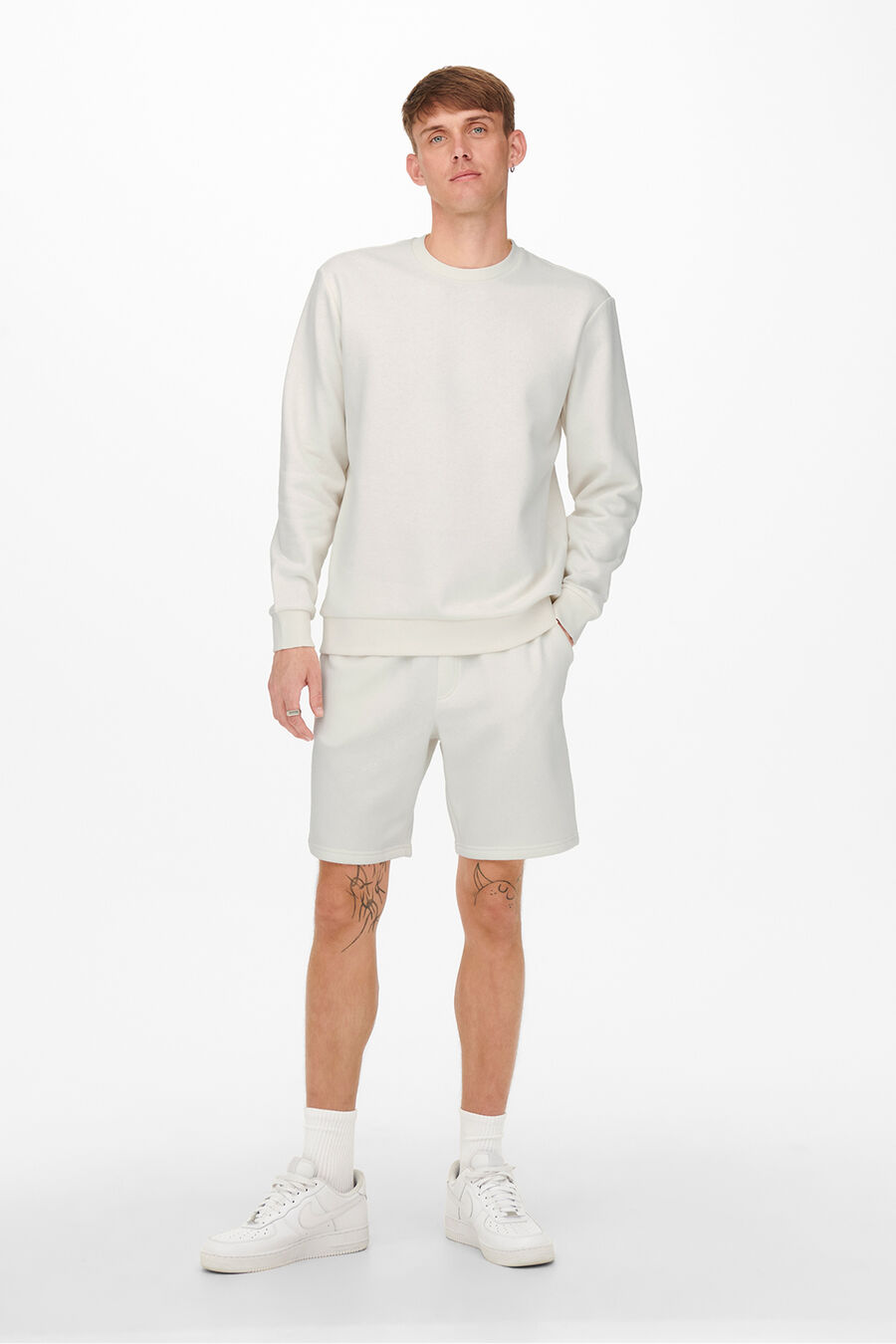 Sudadera cuello redondo