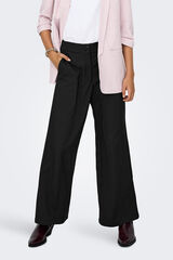 JDY Pantal&oacute;n ancho fluido negro