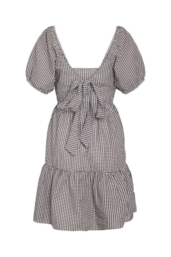 Noisy May Short dress with back tie nude