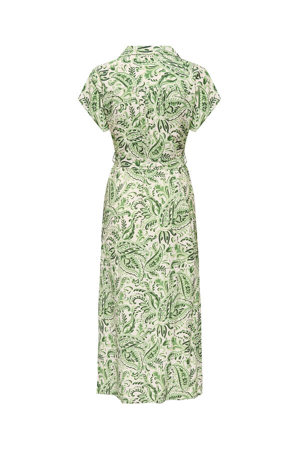 JDY Vestido midi camisero blanco