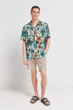Springfield Floral print short sleeve shirt