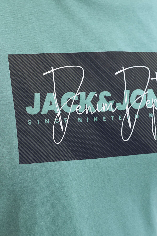 Jack & Jones PLUS Short-sleeved logo T-shirt blue