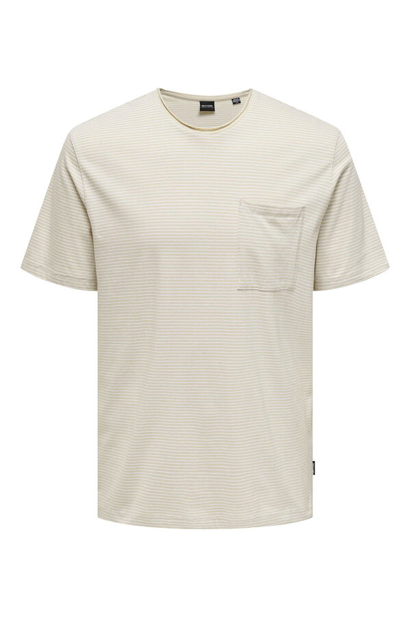 Springfield T-shirt with pocket and short sleeves white