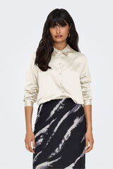 JDY Satin-Finish shirt beige