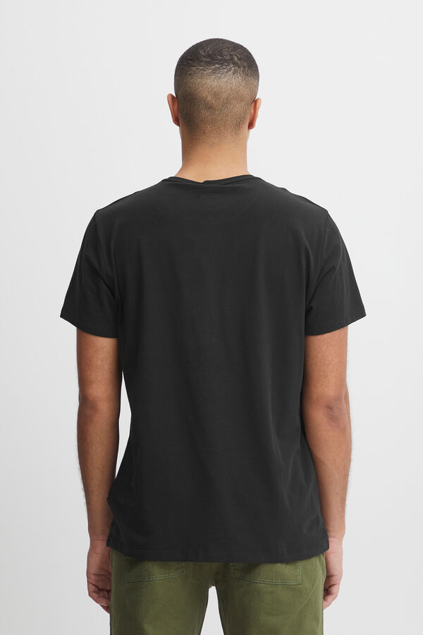 Springfield Short-sleeved round neck T-shirt black