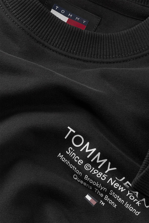 Springfield Men's Tommy Jeans sweatshirt black