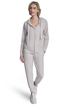 DKNY Sweatshirt com fecho-&eacute;clair