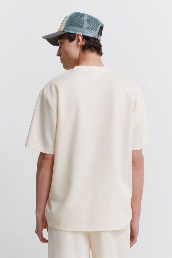 Springfield Majica od vafl tkanja Bež