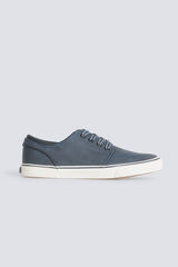 Springfield Faux leather iconic sneaker blue