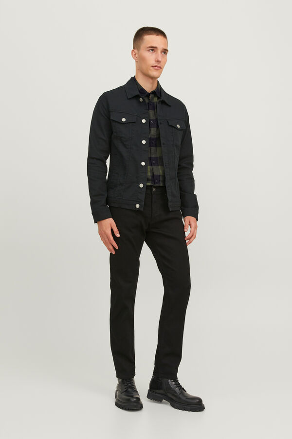 Jack & Jones Camisa xadrez regular fit verde