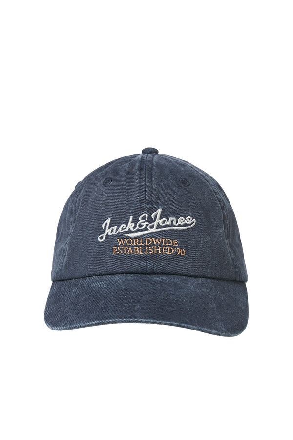 Jack & Jones Gorra b&aacute;sica con bordado azul