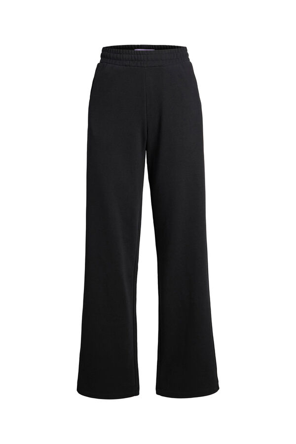 Springfield Women's straight cut jogger trousers crna