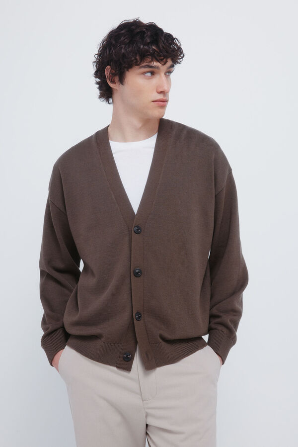 Springfield Buttons cardigan nude