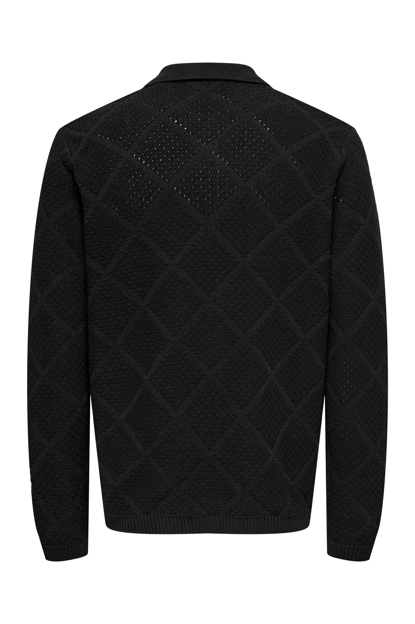 Only & Sons Casaco de malha com fecho de bot&atilde;o