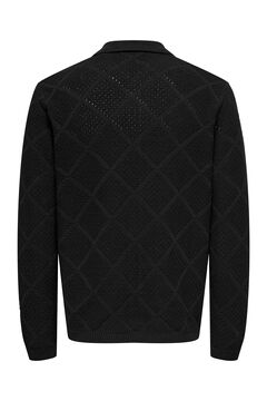 Only & Sons Casaco de malha com fecho de bot&atilde;o