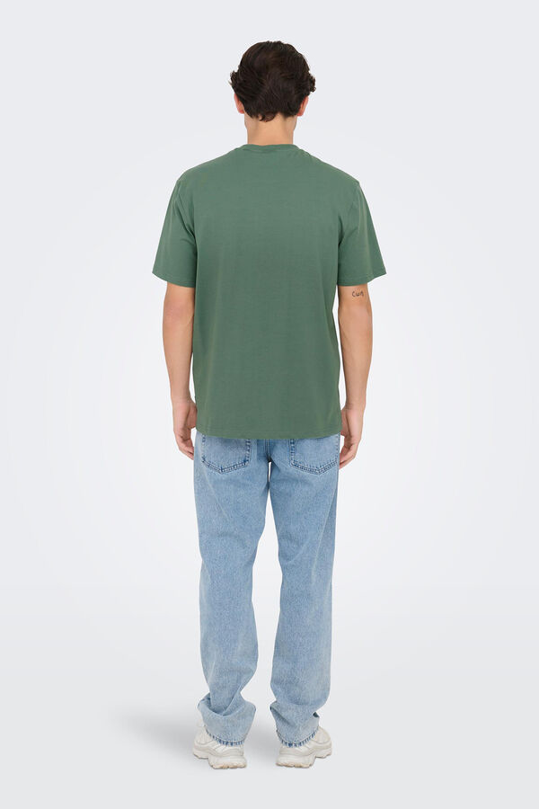 Springfield Camiseta básica O&S verde