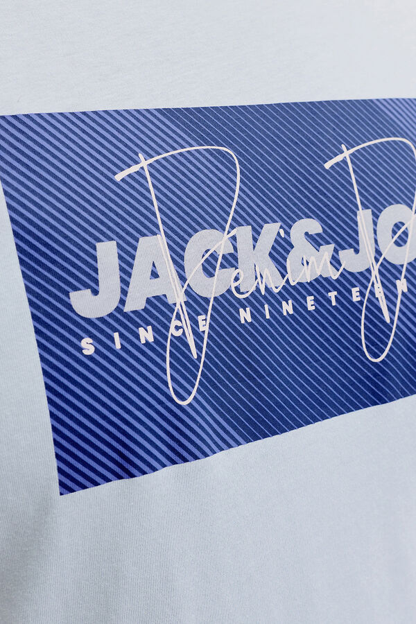 Jack & Jones PLUS Short-sleeved logo T-shirt blue