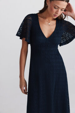 Springfield Robe midi &agrave; imprim&eacute; frise