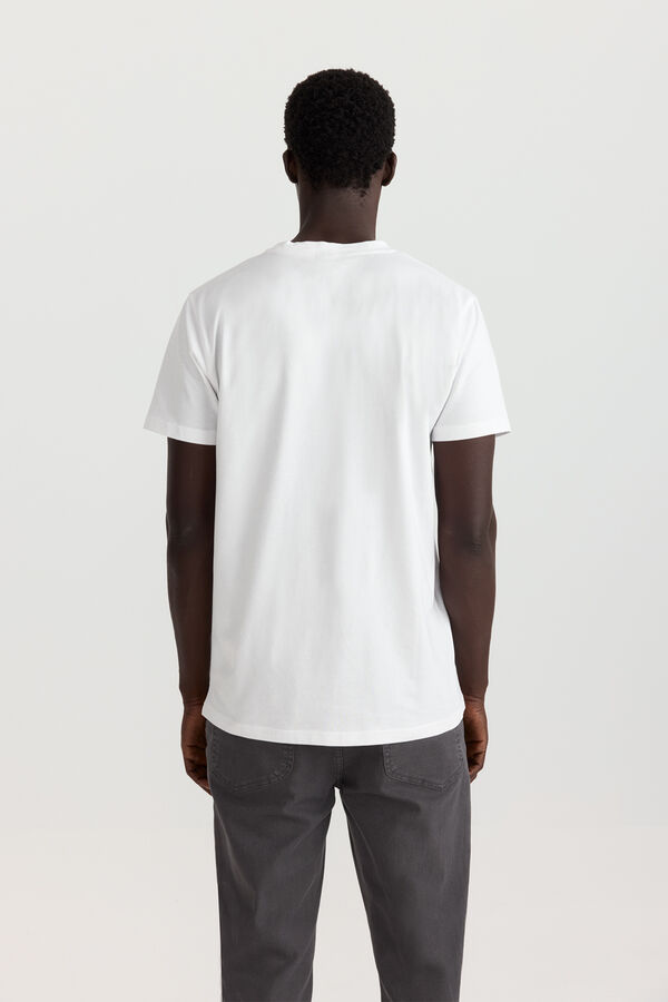 Springfield Fitted basic T-shirt white