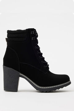 Springfield Mountain ankle boot 8.5 cm heel and platform fekete
