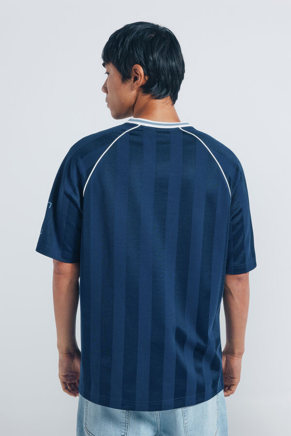 Springfield Sportska majica sa V-izrezom Plava