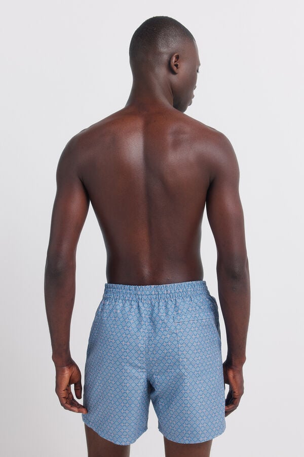 Springfield Mosaic print swimwear blue
