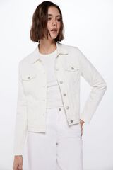 Springfield Colour denim jacket white
