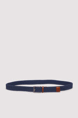 Springfield Cinturón trenzado bicolor azul