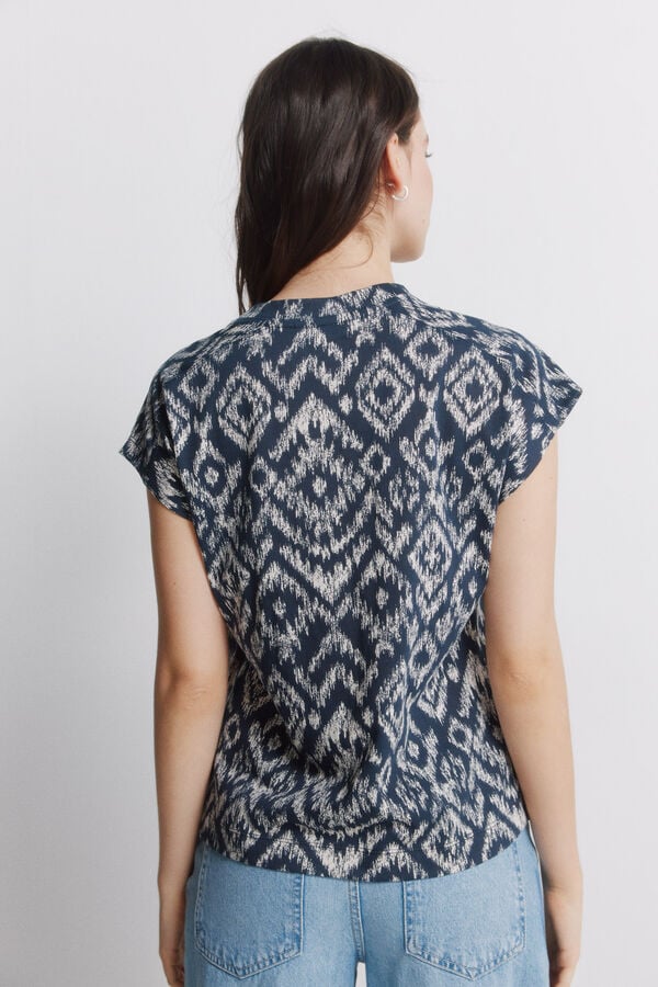 Springfield Straight high-rise jeans blue