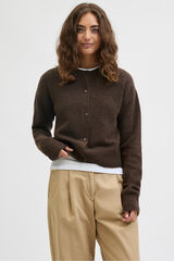 Jack & Jones Jersey-Knit cardigan with buttons nude