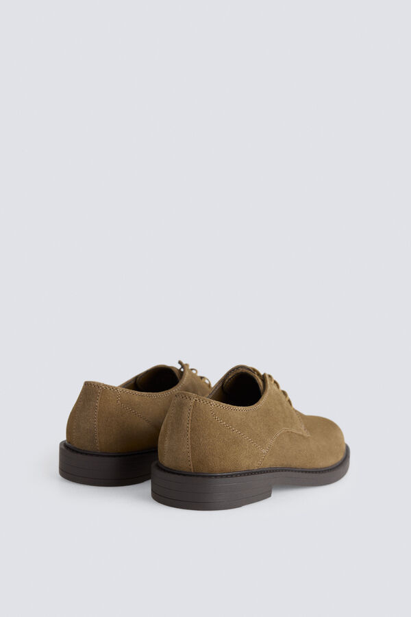 Springfield Zapato traje piel marr&oacute;n