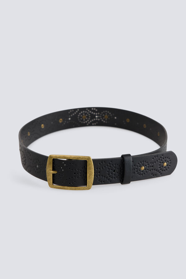 Springfield Ceinture noire &agrave; clous noir
