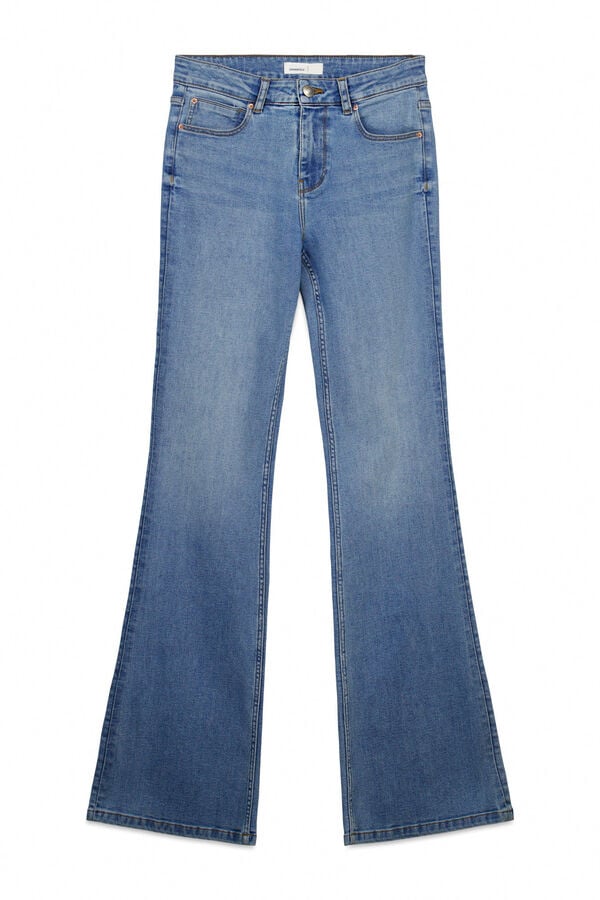 Springfield Mid-rise Low Flare jeans blue