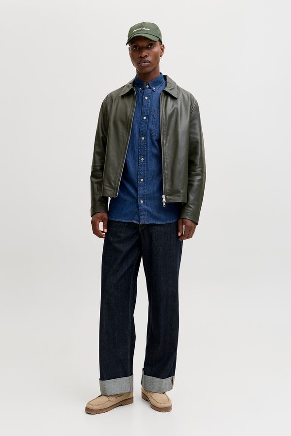 Jack & Jones Denim regular shirt blue