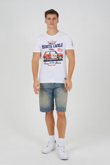 Brave Soul Camiseta manga corta estampada blanco